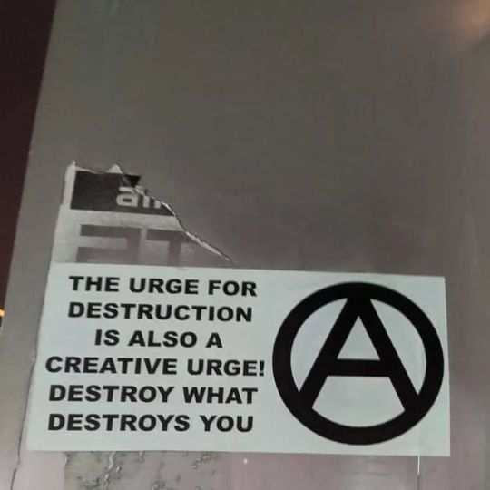 The urge for destruction is also a creative urge! Destroy what destroys you.